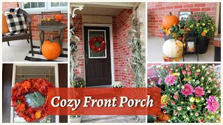 Fall 2021 Front Porch Decorate with Me | How to Decorate a Porch for Fall | Cozy Autumn Decor