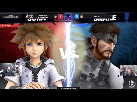 Flynn's Arcade 039 Winners Bracket - Nemesis (Snake) Vs. Joycon (Donkey Kong,Sora) SSBU ULTIMATE