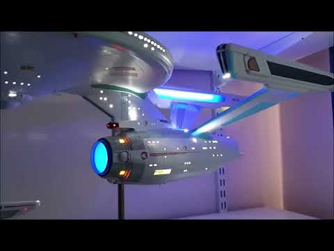 1:350 scale Enterprise A/Refit  with Start up Sequence and Shuttle bay Running lights.