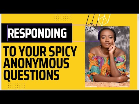 ANONYMOUS SPICY Q&A : Was Wedding Night Awkward for Christian Couples? ValentinaTheWriter