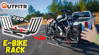 Outfitr High-Capacity Tire-Clamp E-bike Rack with Ramp "Review"