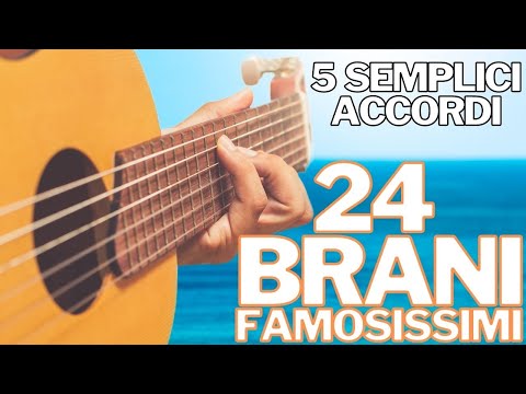 5 accordi facili per 24 canzoni famosissime - Chitarra