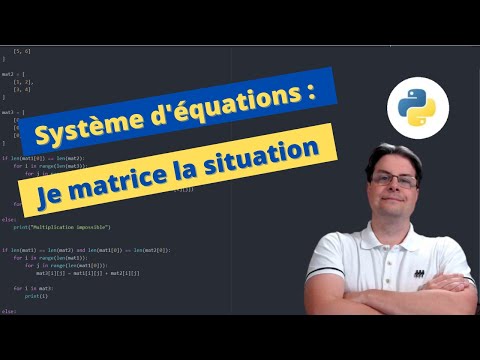 Algorithme et mathématiques Généralités sur les matrices