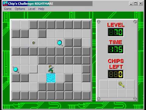 Chip's Challenge 1 Level 70 (Nightmare) - 136 seconds