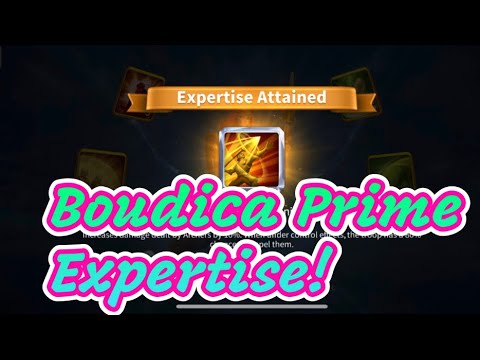 Expertise Boudica Prime & Max Wheel! Rise of Kingdoms