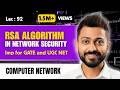 Lec 84 RSA Algorithm In Network Security With Examples In Hindi Rsa Algorithm Example In Hindi
