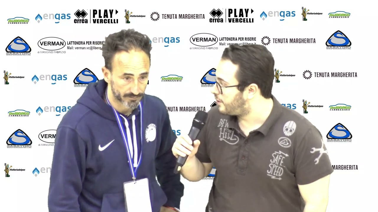 Intervista a Alessandro Bertolucci - Vercelli vs Trissino (23^ – Serie A1)