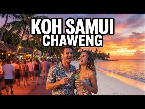 Koh Samui Chaweng Beach Thailand Nightlife Walking Tour 2026