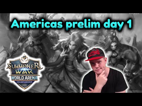 SWC Americas Prelims day 1 CRAZY MATCHES!! - VoD Summoners war