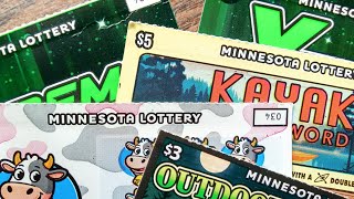 🛶🐮🏕️ Brand New - MN Lottery Scratchies - March 2026 - Wins!! 🏕️🐮🛶