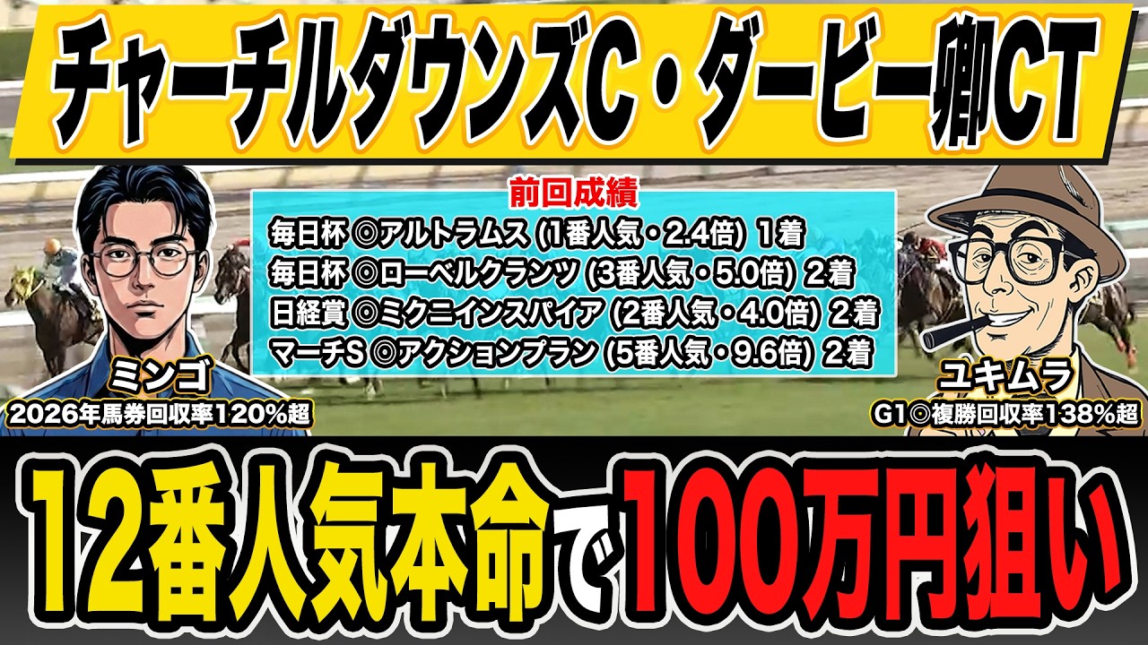 【チャーチルダウンズカップ＆ダービー卿チャレンジトロフィー・予想】超大穴◎で高配当狙い！！最強プロ予想家が３連単の買い目まで公開！！
