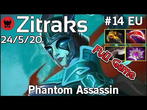 Zitraks plays Phantom Assassin!!! Dota 2 Full Game 7.20