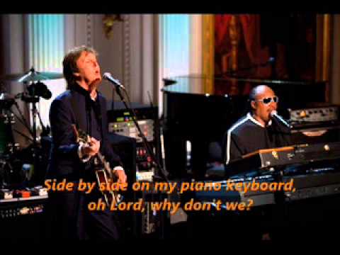 Ebony and Ivory - Paul McCartney & Stevie Wonder. (HQ Audio - Radio Rec.)