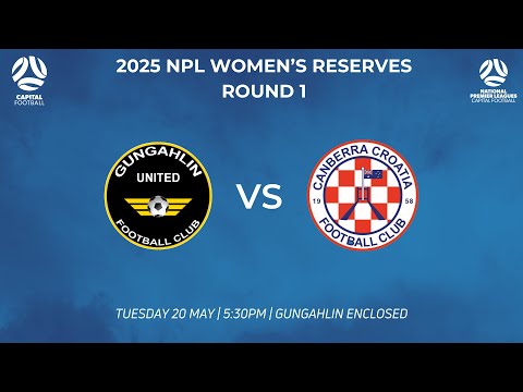 Capital Football NPL Women's Reserves Round 1 - Gungahlin United FC vs Canberra Croatia FC