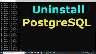 How yo Uninstall PostgreSQL on CentOS 8 RHEL 8