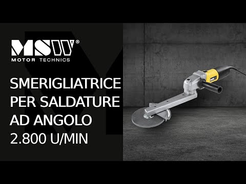 Video - Smerigliatrice per saldature ad angolo- 2.800 U/min