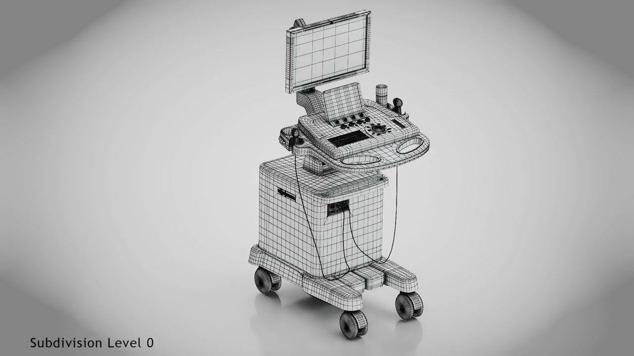 Sonographic Scanner Ultra-sonic 3D Model