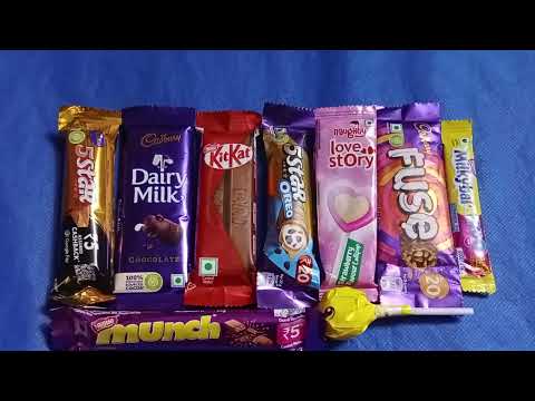Cadbury  5staR,  Cadbury,  kitkat,   dairy milk,  Milkybar, munch,    lollipops  and  Fuse
