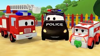 Devriye Aracı itfaiye kamyonu ve polis arabası v