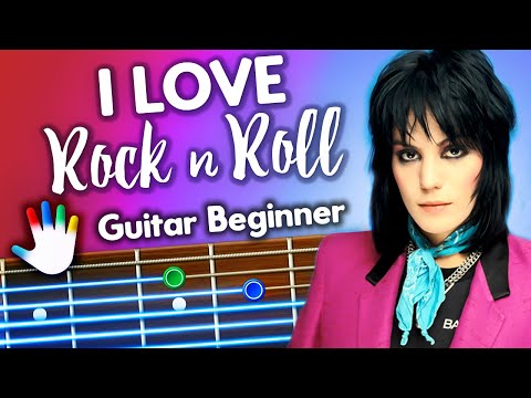 I Love Rock 'n' Roll Guitar Lessons for Beginners Joan Jett Tutorial | Easy Chords + Lyrics