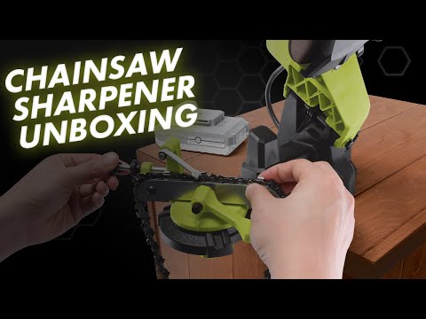 CHAINSAW SHARPENER UNBOXING: Sun Joe 24V-CSS-HRP  / Tool Tips #2022