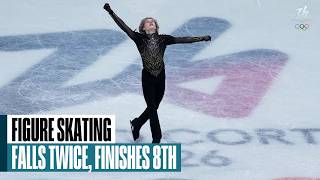 Ilia Malinin finishes in 8th after mistake-riddled skate