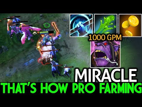 Miracle- [Alchemist] That's How Pro Player Farming 1000 GPM Easy Game 7.21 Dota 2