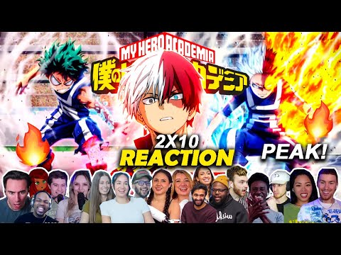 Deku Vs Todoroki🔥"They can't believe this fight!"🤯My hero Academia Episode 2x10 Reaction Mashup