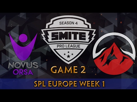 SMITE Pro League S4 Spring Split Week 1 (EU) - Novus Orsa vs. Elevate (Game 2)