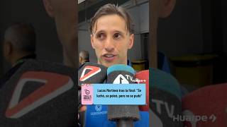 Lucas Martínez: “Se luchó, se peleó, pero no se pudo”