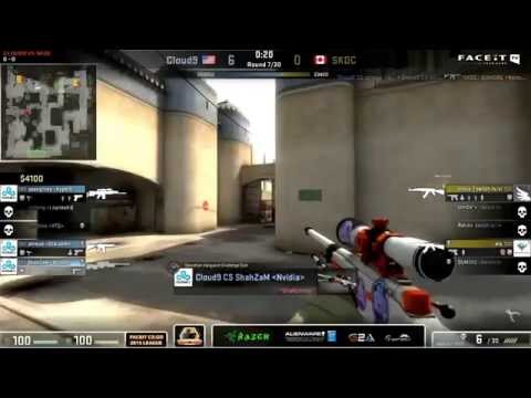 Counter-Strike Cloud9 vs SKDC   dedust2 FACEIT 2015 League