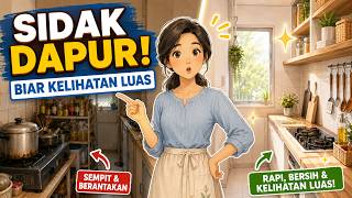 Download lagu 🚨 SIDAK DAPUR SENDIRI! Trik Menata Dapur Sempit Biar Terlihat Luas & Rapi ✨ mp3