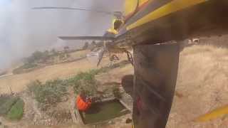 preview picture of video 'AS350 Helicopter Fire Fighting 2012'