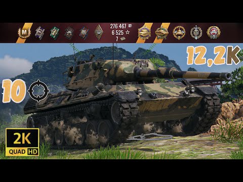 Leopard 1: Incredible comeback +12k Damage 10 Kills 1vs4 - World of Tanks