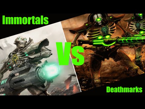 Necron Tactics:  Immortals Vs Deathmarks