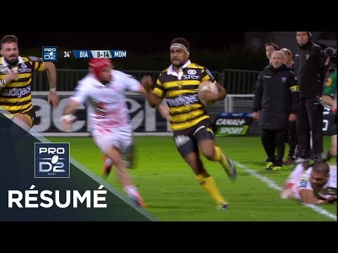 PRO D2 - Résumé Biarritz-Mont-de-Marsan: 27-22 - J16 - Saison 2018/2019