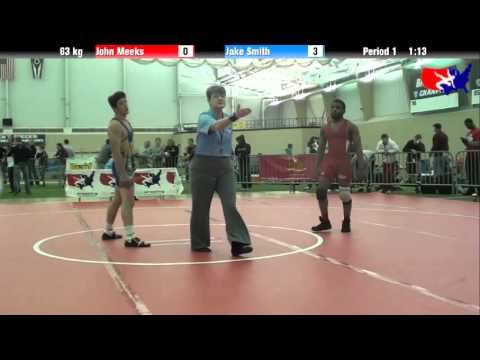 John Meeks vs. Jake Smith at 2013 ASICS University Nationals - FS