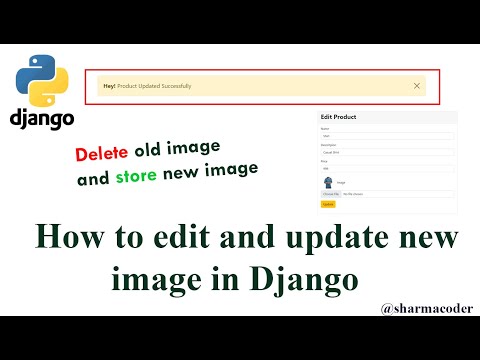 Part 3 How to edit and update image data into database in Django | Django Image CRUD |