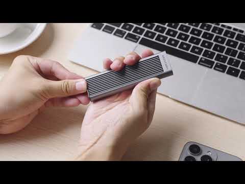 Карман для SSD Vention M.2 NVMe USB 3.1 Gen 2 Type-C 10 Гбит/с алюминиевый космический серый - фото 1 - id-p2152540148