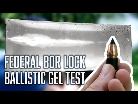 How effective are Federal BOR Lock Muzzleloader Bullets? | 100-yard Ballistic Gel Test