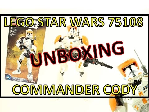 LEGO STAR WARS CLONE COMMANDER CODY 75108 BUILDABLE FIGURES UNBOXING & REVIEW Video