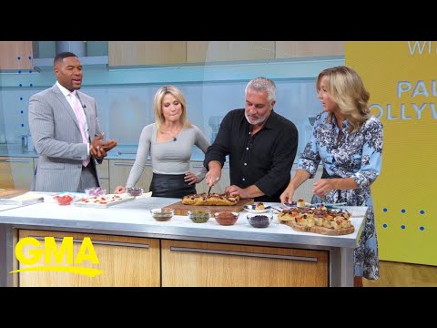 Paul Hollywood makes his famous focaccia l GMA