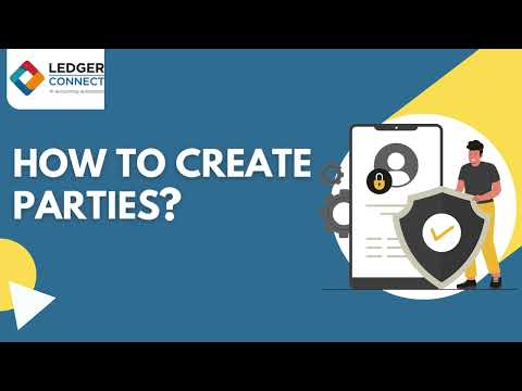 How to create a new party/company in LedgerConnect