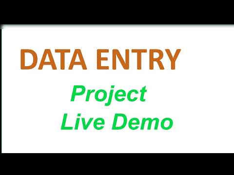 Virtual Assistant Data Entry work demo for beginners on Fiverr | Upwork with practice file