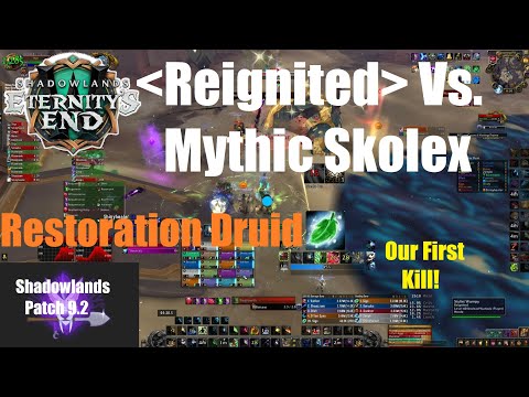 Mythic Skolex - Resto Druid PoV - Sepulcher of the First Ones - World of Warcraft Shadowlands