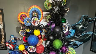 AVENGERS CHRISTMAS THEME/ DECORATE WITH ME #cristmasdecor #avengers