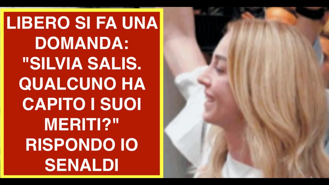 LIBERO SI FA UNA DOMANDA: "SILVIA SALIS. QUALCUNO HA CAPITO I SUOI MERITI?" RISPONDO IO SENALDI