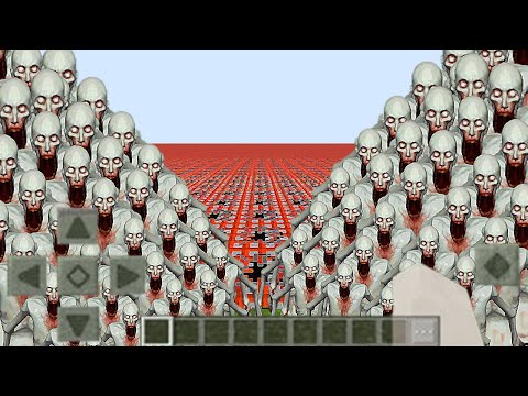 CHOOSE WRONG MOB BATTLE MUTANT 1,000,000 TNT vs 1,000 SCP-096 IN MINECRAFT PE Hello Neighbor Mod