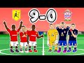 🤯9-0!🤯 Man United vs Southampton (All Goals Highlights 2021 Red Cards Martial Bruno Cavani Rashford)