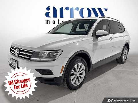 2020 Volkswagen Tiguan Trendline 4MOTION in White for sale at Arrow Motors in Aylmer, ON